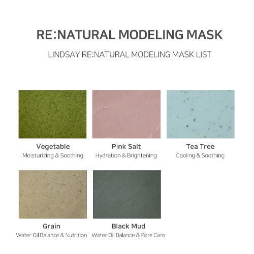 LINDSAY Natural Modeling Mask Black Mud 林赛含葡萄糖天然硅藻泥面膜 400g