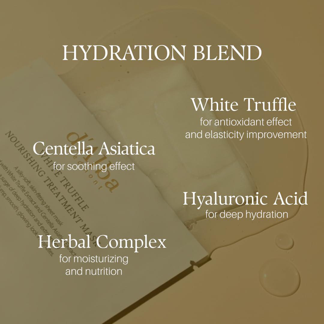 D'Alba White Truffle Nourishing Treatment Mask 黛尔珀白松露滋养护理面膜 5ea