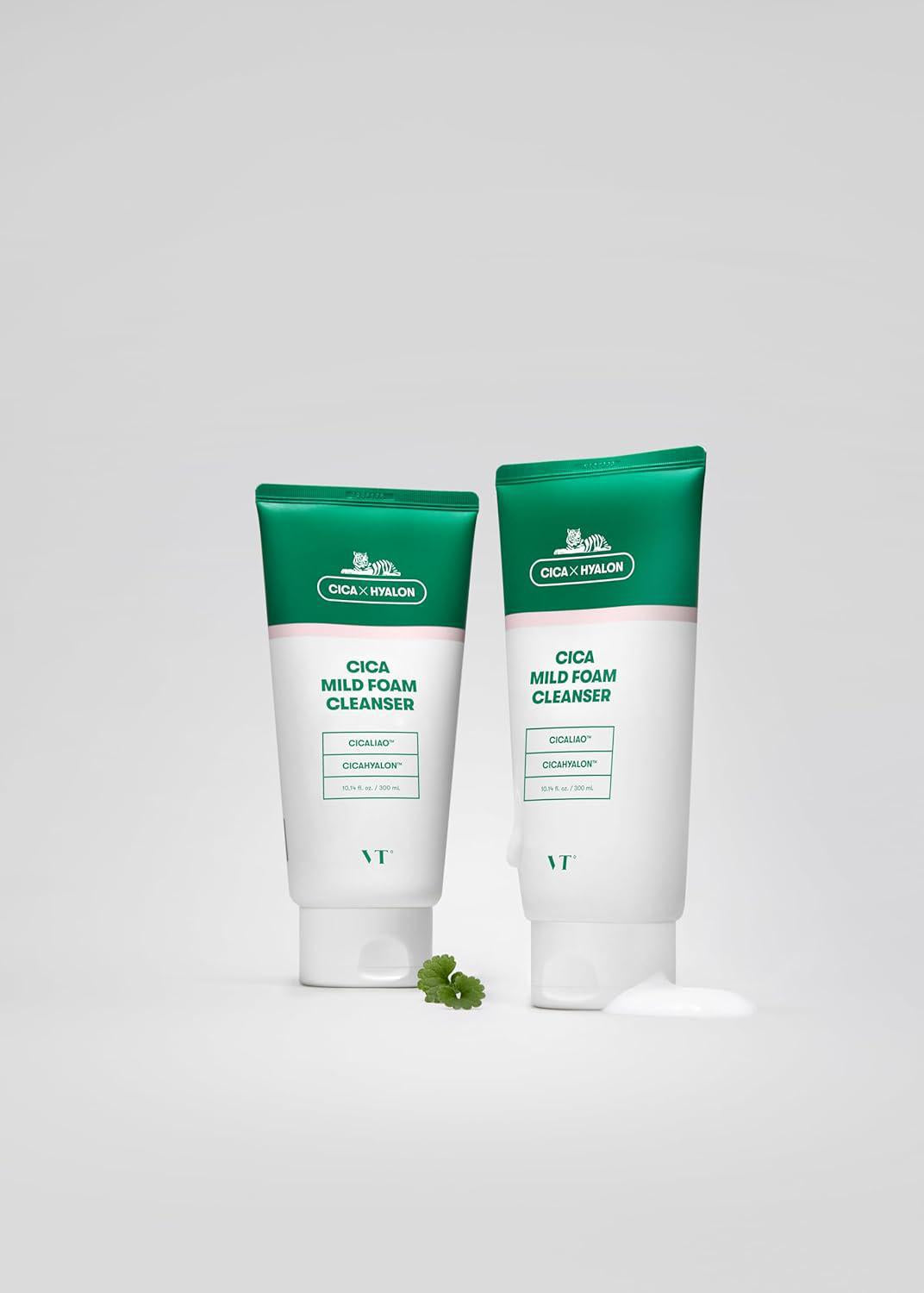 VT COSMETICS Cica Mild Foam Cleanser 薇缔积雪草温和泡沫洁面乳 300mL