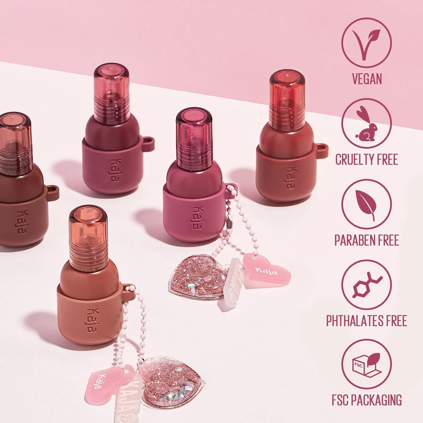 Kaja Jelly Charm Glazed Lip Stain & Blush with Keychain 韩国Kaja果冻魅力唇颊两用霜唇釉腮红 5g