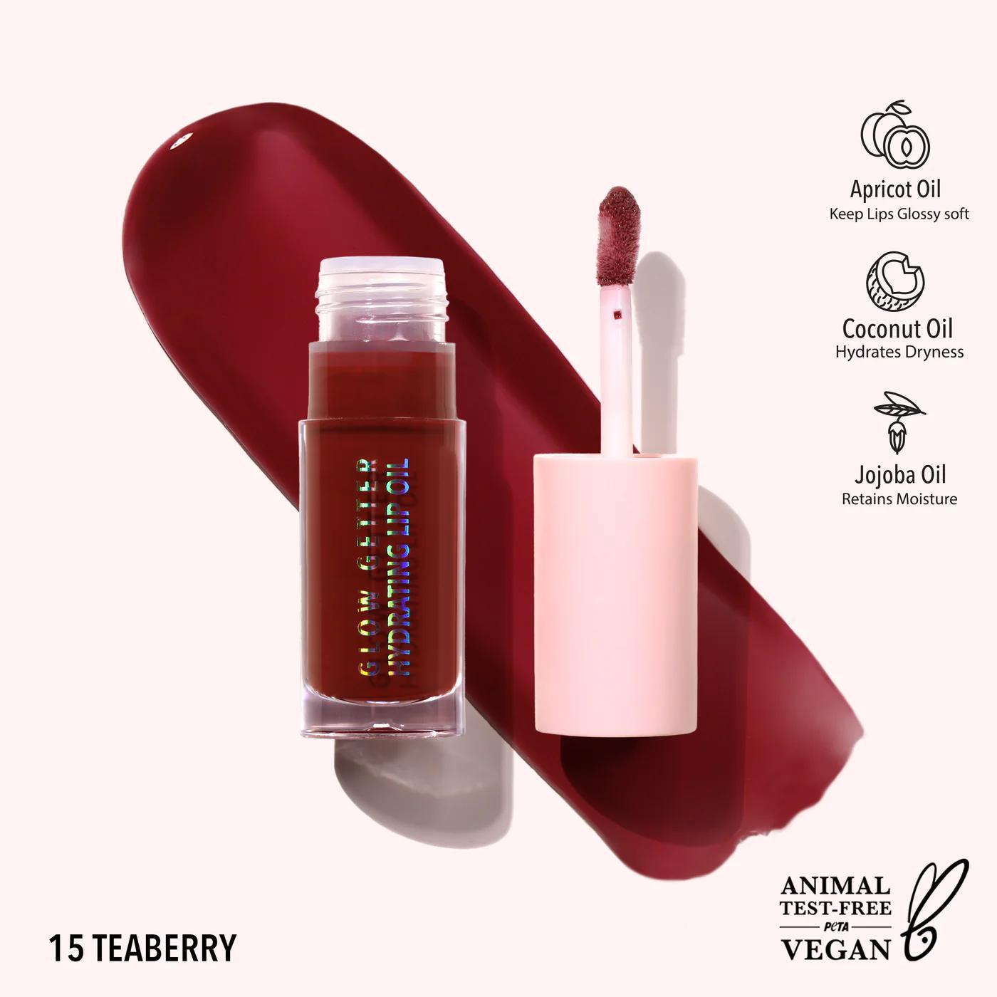 MOIRA Cosmetics Glow Getter Hydrating Lip Oil 保湿润色唇油补水滋润唇蜜 4.6mL