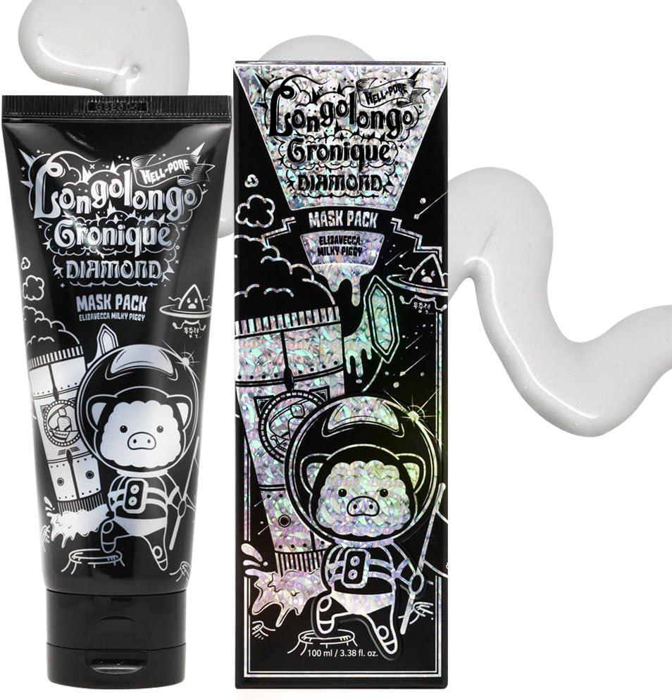 Elizavecca Hell-Pore Longolongo Gronique Diamond Mask Pack 恶魔猪毛孔净化去角质撕拉面膜 100mL