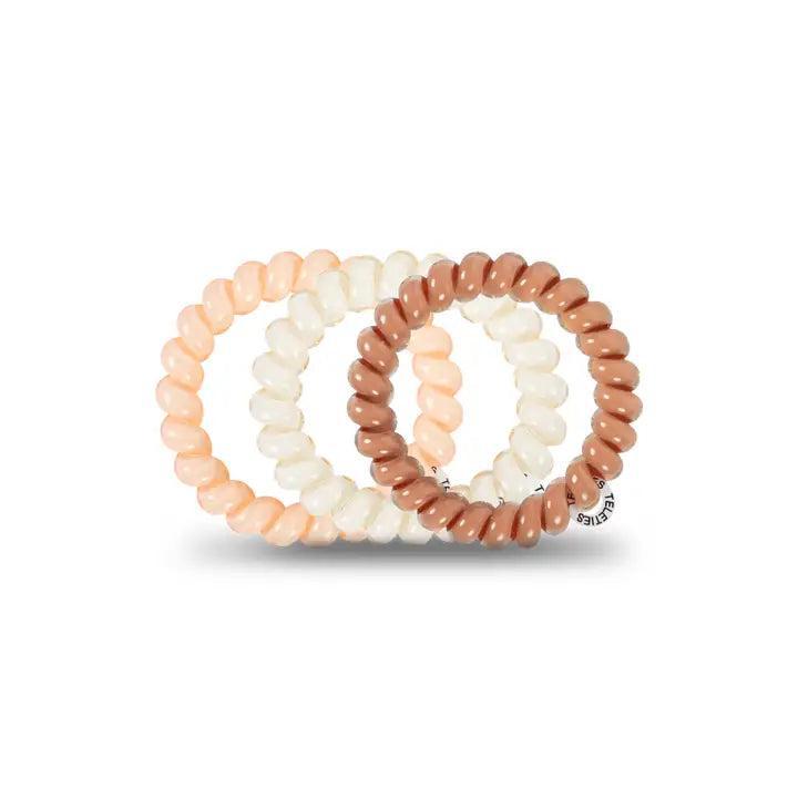 TELETIES Spiral Hair Coils Hair Ties TELETIES螺旋电话线发圈