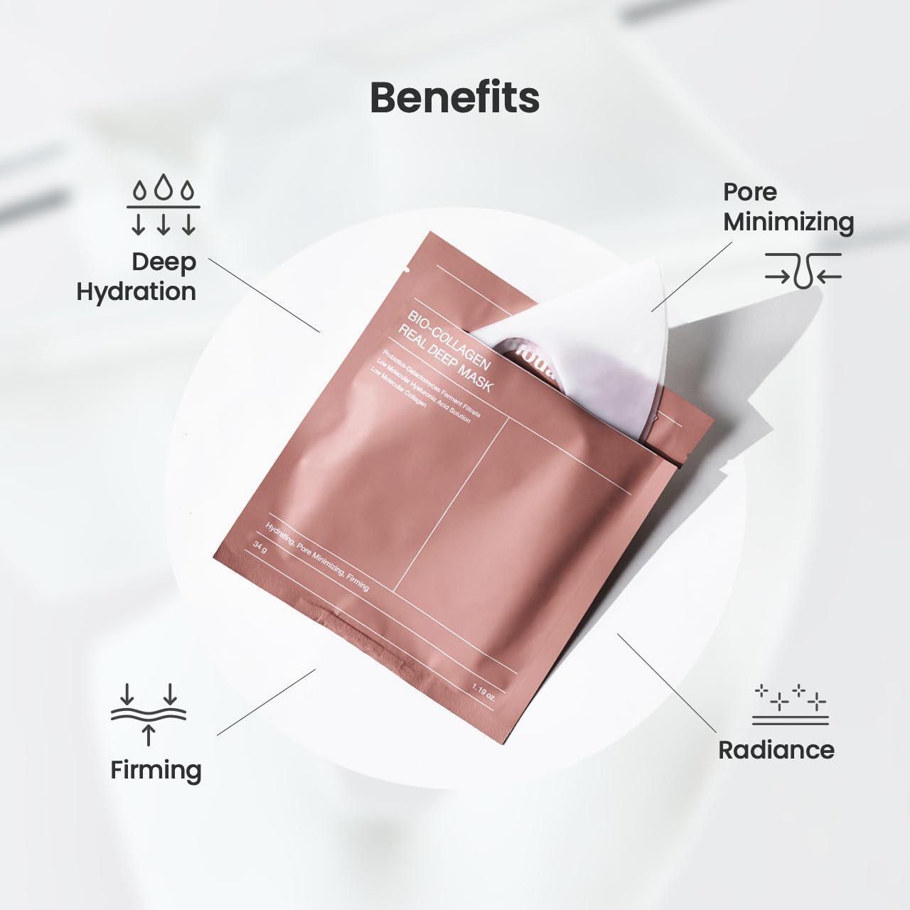 Biodance Collagen Real Deep Mask 贝欧丹斯胶原蛋白深层面膜 34g x4ea