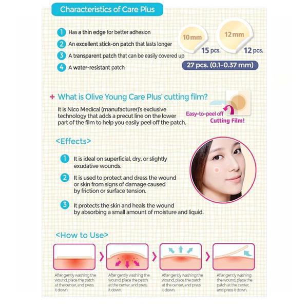 Olive Young Care Plus Scars Cover Spot Patch Ki 超薄隐形痘痘贴 102pcs