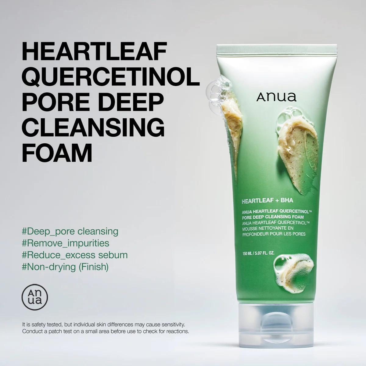 ANUA Heartleaf Quercetinol Pore Deep Cleansing Foam 韩国ANUA鱼腥草