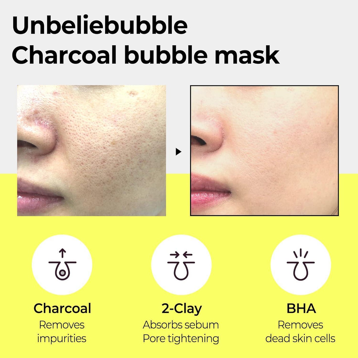 SOME BY MI Charcoal Bubble Clay Pore Mask 莎柏蜜木炭粘土泡沫面膜 120g