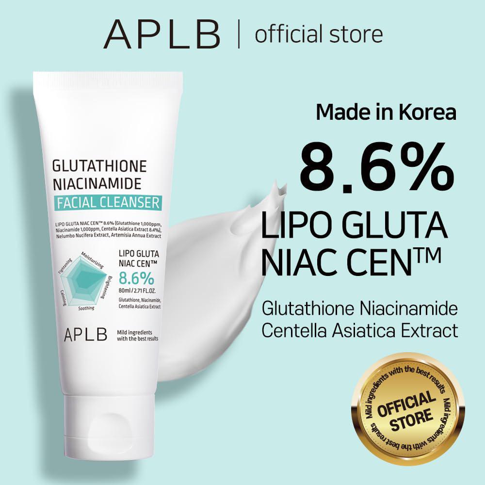 APLB Glutathione Niacinamide Facial Cleanser 韩国APLB谷胱甘肽烟酰胺洁面乳 80mL