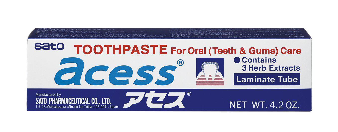 Sato Pharmaceutical Access Toothpaste 佐藤制药缓解牙周炎牙龈敏感牙膏竹盐