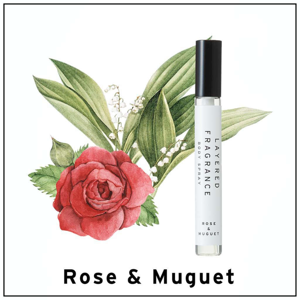 Layered Fragrance Body Spray Rose & Muguet 玫瑰&铃兰试管香水