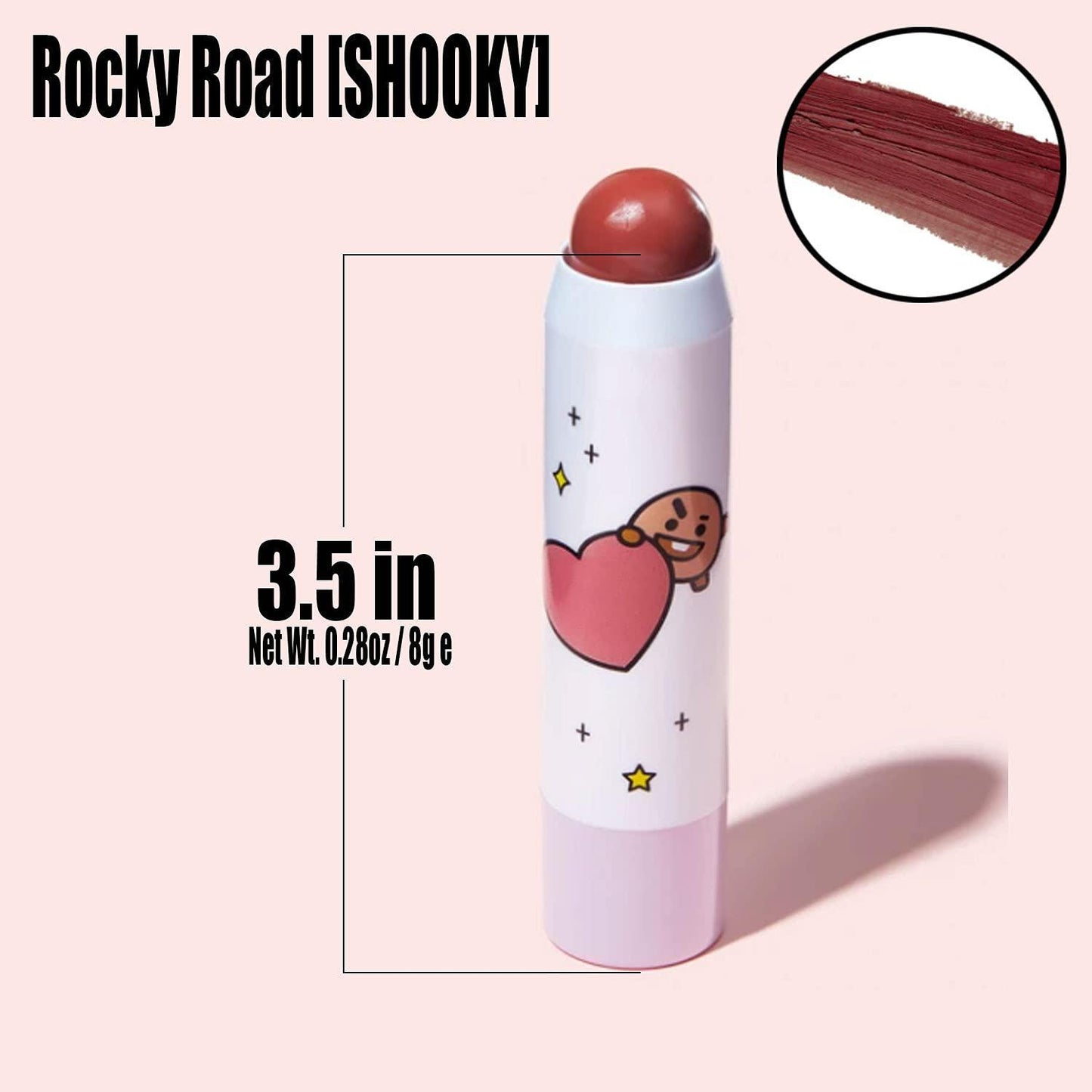 The Creme Shop BT21 Lip & Cheek Multi-Stick (Enriched with Hyaluronic Acid & Vitamin E) 宇宙明星唇颊两用多效膏(富含透明质酸和维生素 E)