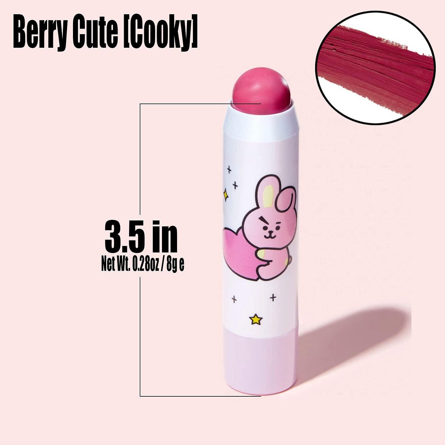 The Creme Shop BT21 Lip & Cheek Multi-Stick (Enriched with Hyaluronic Acid & Vitamin E) 宇宙明星唇颊两用多效膏(富含透明质酸和维生素 E)