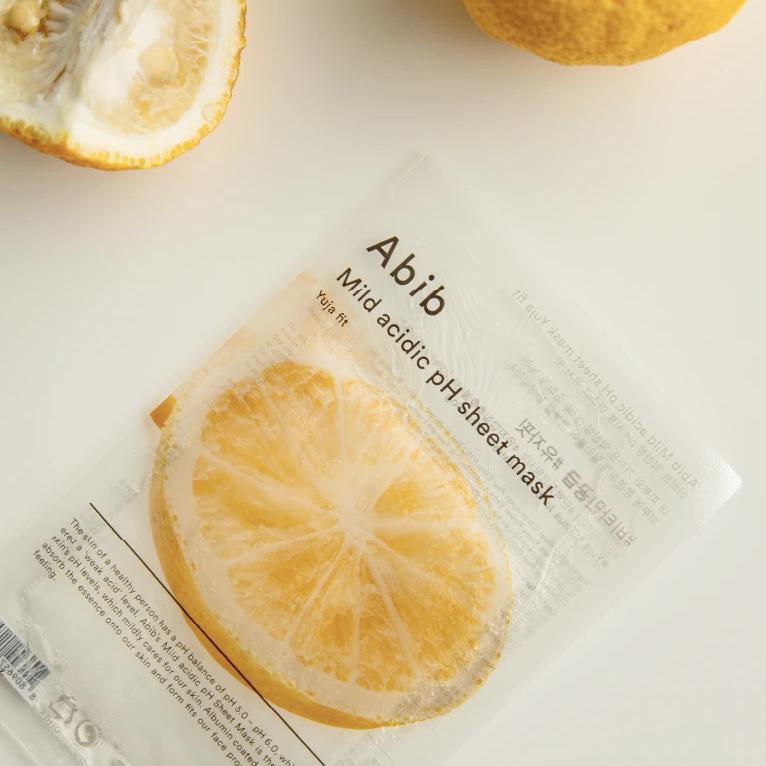 Abib Mild Acidic PH Sheet Mask- Yuja Fit 阿彼芙弱酸性柚子提亮滋润面膜