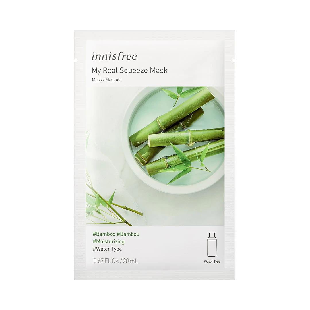 Innisfree My Real Squeeze Mask Bamboo 悦诗风吟鲜萃面膜1片 - 竹子 补水舒缓