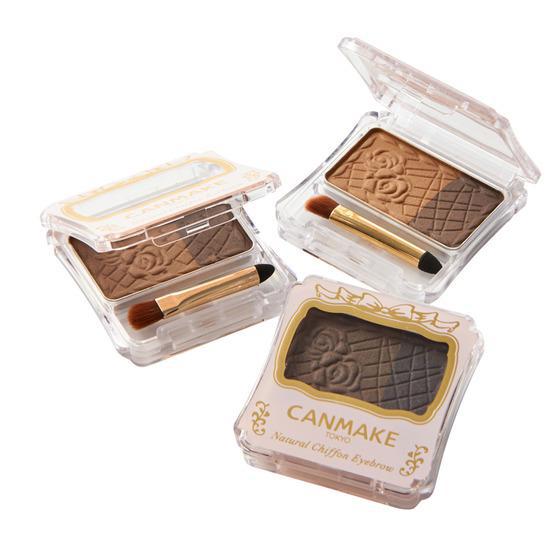 Canmake Natural Chiffon Eyebrow 03 Cinnamon Cookie 双色眉粉 #03肉桂曲奇