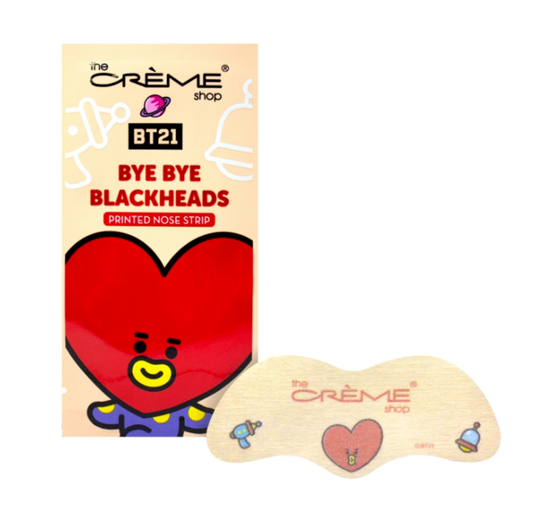 The Creme Shop BT21 Byebye Balckheads-Pore Strips 宇宙明星黑头拜拜毛孔清洁贴 8pcs