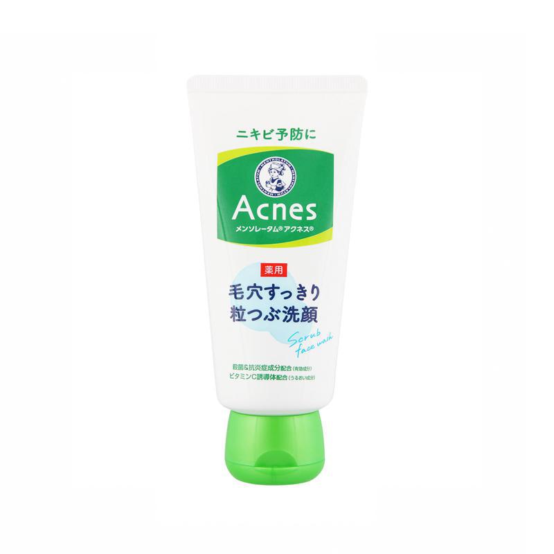 Rohto Acnes Pore Clear Facial Washing Facial Washing Foam 130g 乐敦痘肌洗面奶(带磨砂)130g