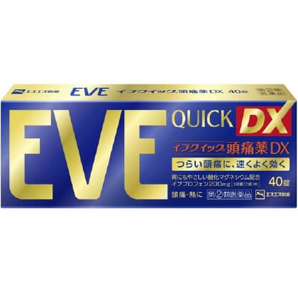 EVE Quick DX 40 Tablets 止疼片DX 40粒 快速缓解头痛