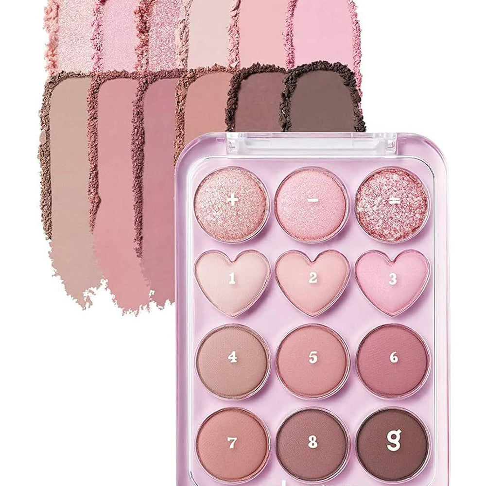 
                      
                        Colorgram Pin Point Eyeshadow Palette 韩国Colorgram爱心12色珠光哑光混合眼影盘 9.9g
                      
                    