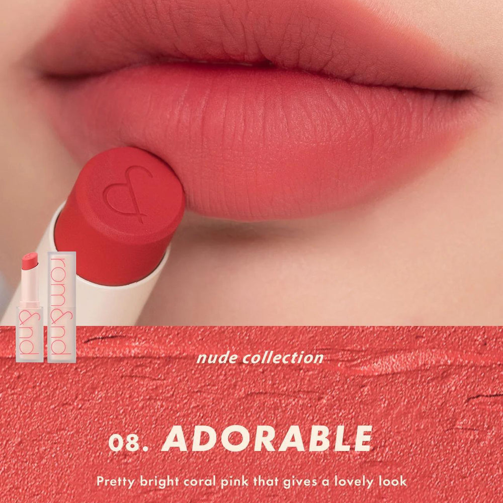 
                      
                        Rom&nd Zero Matte Lipstick 柔魅得雾面哑光丝绒口红
                      
                    