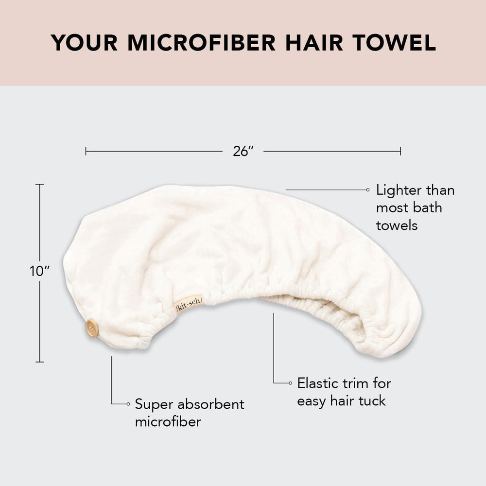 
                      
                        Kitsch Microfiber Quick Dry Hair Towel 女士超细纤维速干毛巾
                      
                    