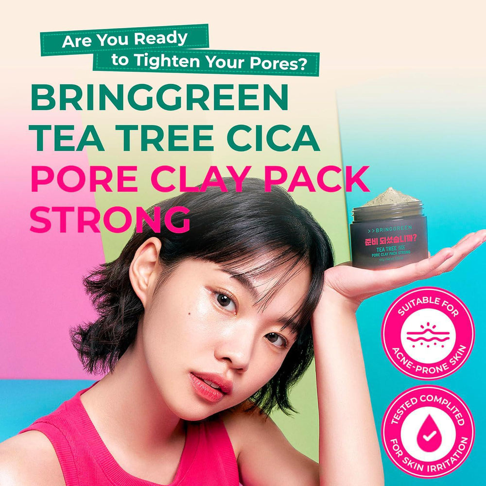 
                      
                        BRING GREEN Tea Tree CICA Pore Clay Pack Strong-Netflix Squid Game Collaboration Limited 芭兰歌林茶树积雪草收缩毛孔泥膜鱿鱼游戏合作限定 100g
                      
                    