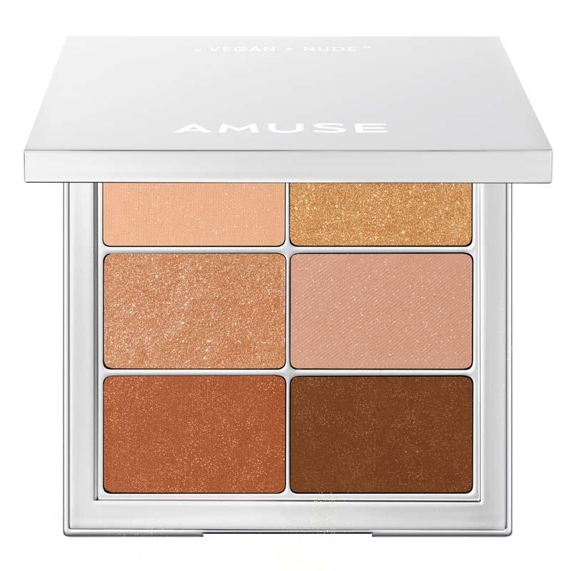 
                      
                        AMUSE Eye Vegan Sheer Palette 阿慕斯6色眼影限定银盒 1.6g*6
                      
                    