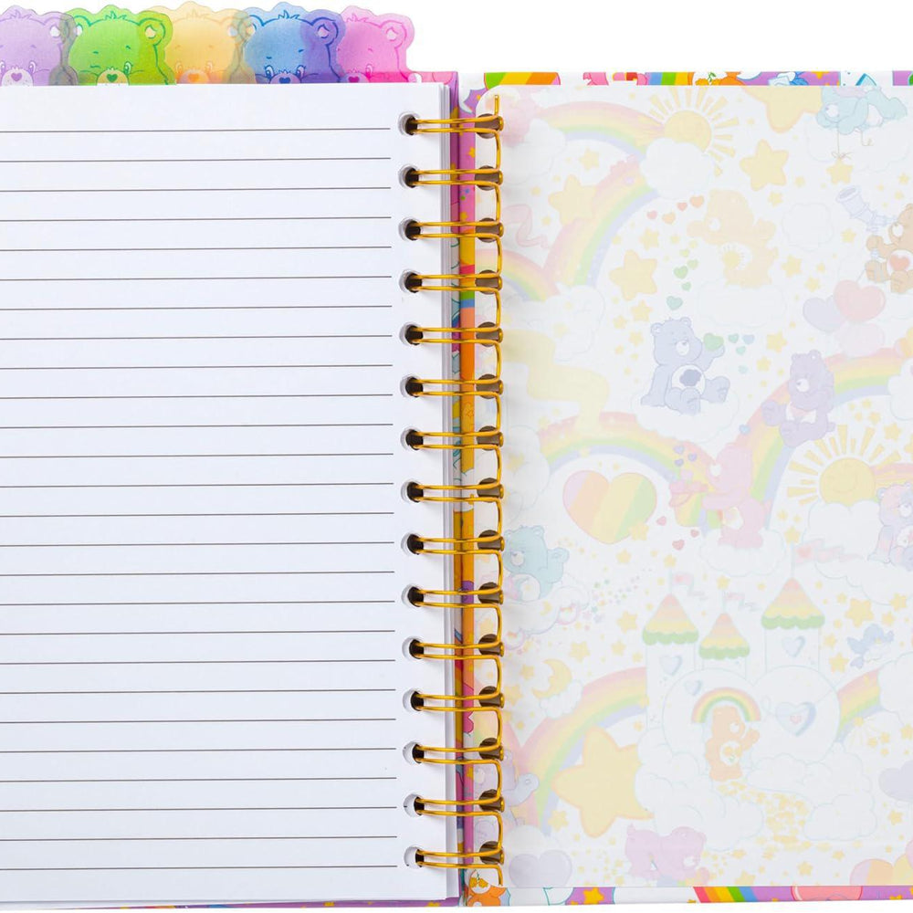 
                      
                        Care Bears Rainbow Stars 8” x 5” Spiral Tabbed Notebook 爱心熊彩虹星8”x5”螺旋标签笔记本
                      
                    