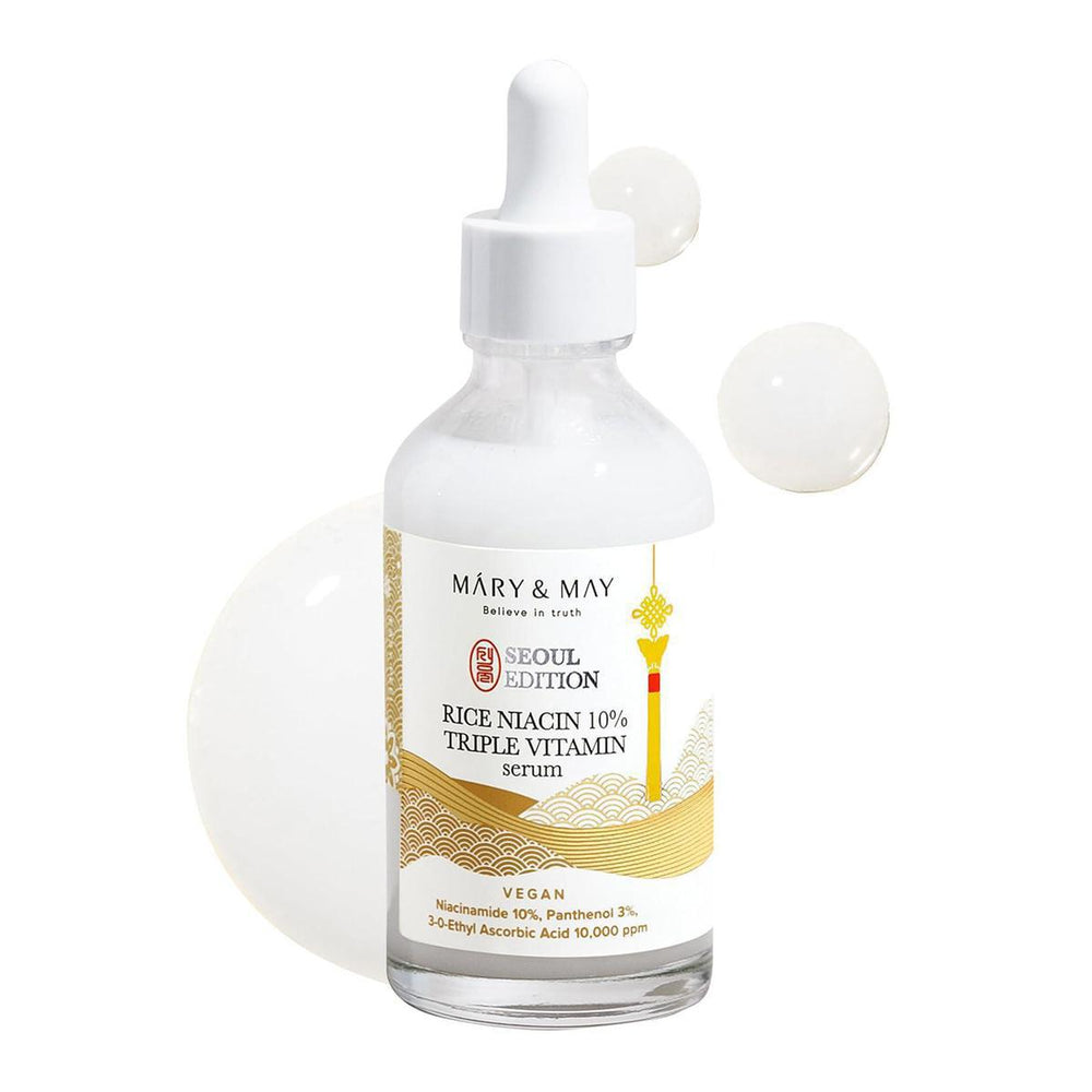 Mary&May Rice Niacin 10% Triple Vitamin Serum 媄茵雅10%大米烟酸三重维生素精华液 80mL