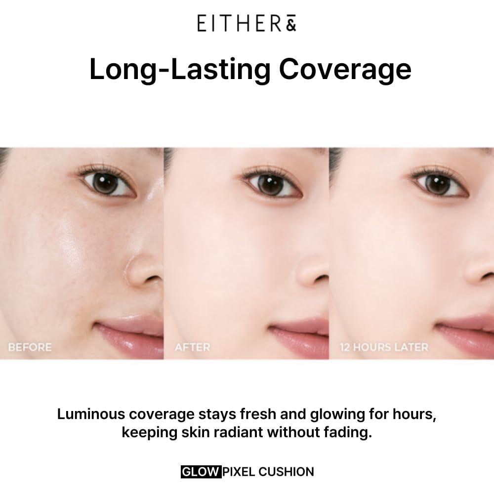 
                      
                        EITHER& Pebble Glow Cushion 韩国EITHER&水光保湿遮瑕气垫粉底 12g
                      
                    