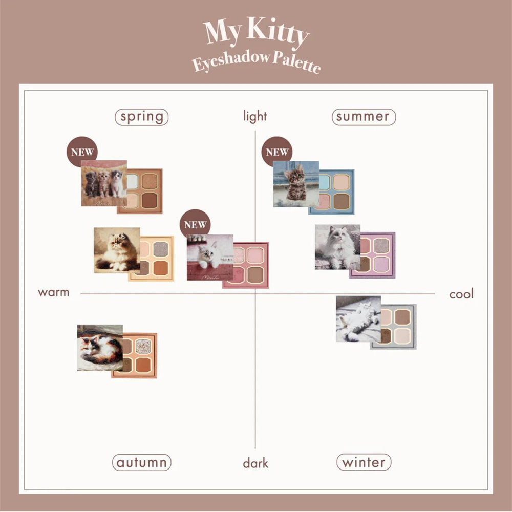 
                      
                        MilleFée My Kitty Eyeshadow palette 米勒菲我的小猫咪眼影盘 3.2g
                      
                    