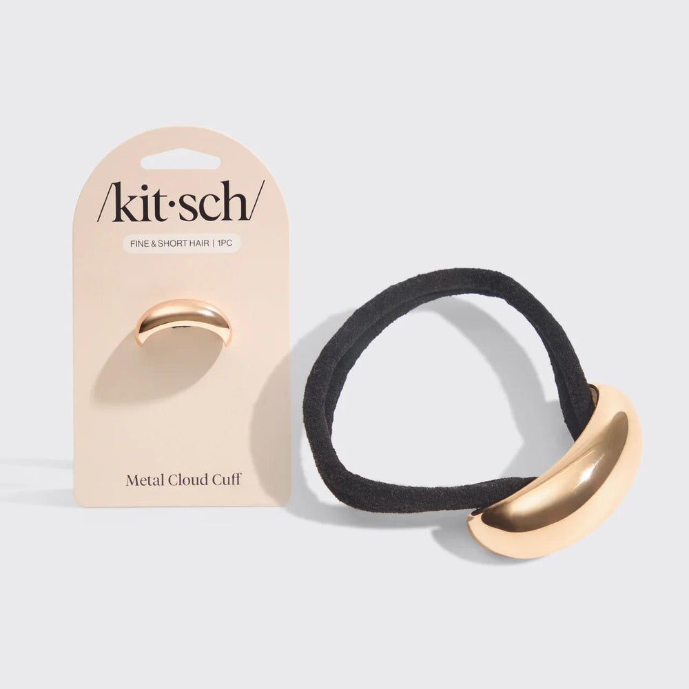 
                      
                        Kitsch Gold Metal Cloud Cuff 金色金属发圈
                      
                    