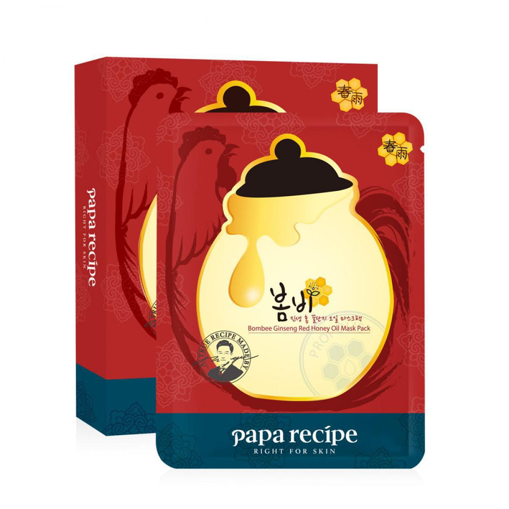 Papa Recipe Bombee Ginseng Red Honey Oil Mask Pack 春雨人参红蜜油面膜