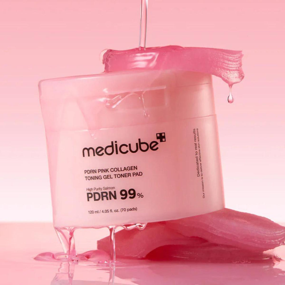 Medicube Pdrn Pink Collagen Toning Gel Toner Pad 美蒂秋芙粉色胶原蛋白爽肤棉 120mL