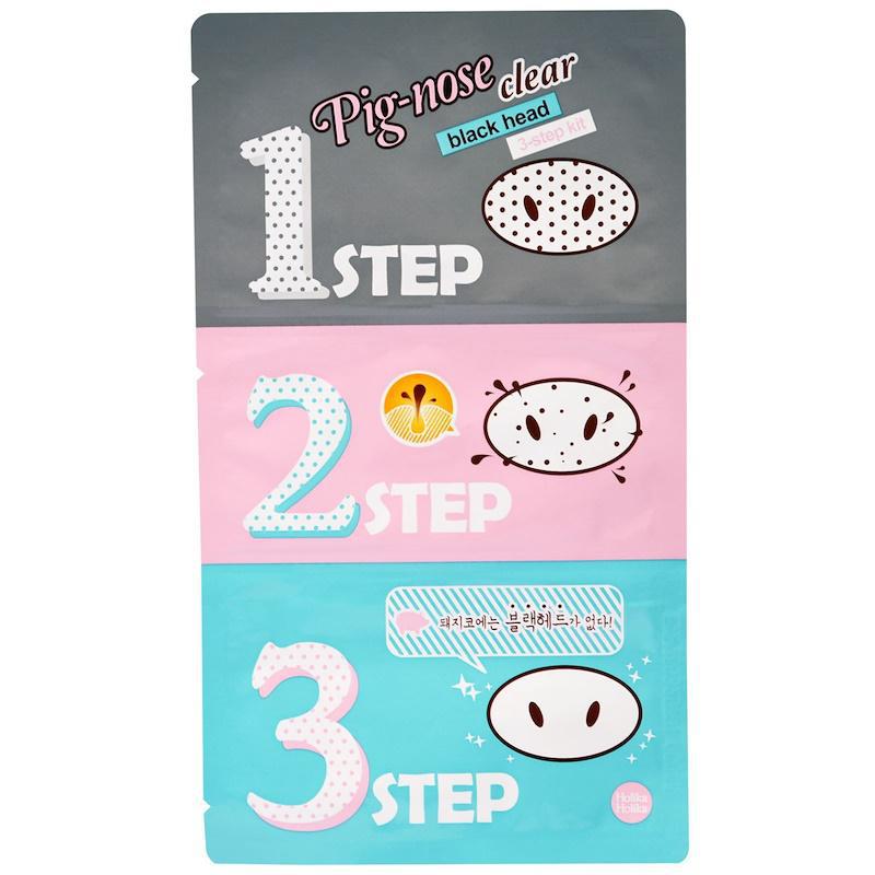 Holika Holika Pig-clear Black Head 3-Step Kit 猪鼻贴去黑头三部曲