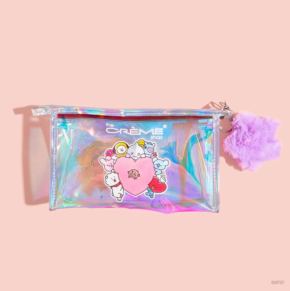 The Creme Shop BT21 Holographic Travel Pouch 宇宙明星旅行化妆包