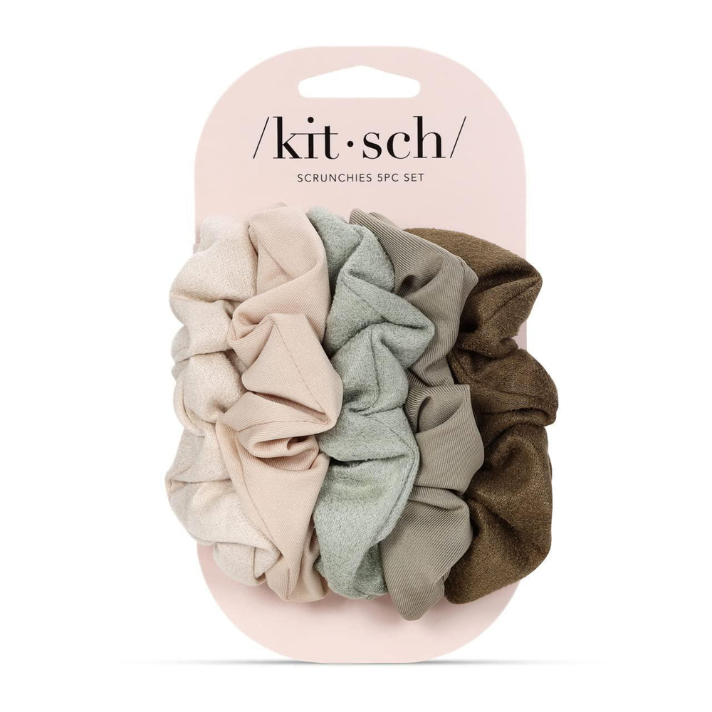 
                      
                        Kitsch Assorted Textured Scrunchies 女士不伤头发发圈 5件套
                      
                    