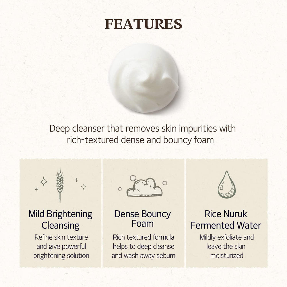 
                      
                        Skinfood Rice Daily Brightening Cleansing Foam 大米日常洁面乳 150mL
                      
                    