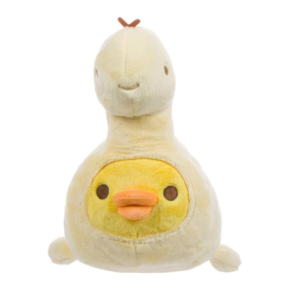 San-X Rilakkuma Kiiroitori Original Plays with Dino Series Plush - Pastel Yellow 日本San-X轻松熊原创小黄鸡恐龙玩偶系列毛绒玩具-淡黄色