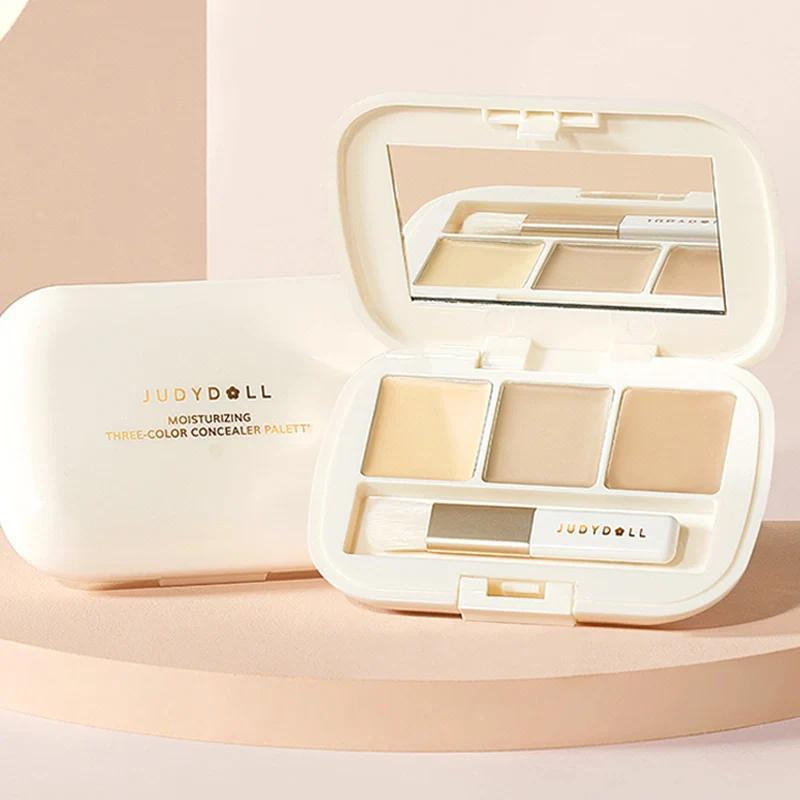Judydoll Moisturizing Three-Shades Concealer Palette 橘朵持久保湿三色遮瑕盘 2.7g