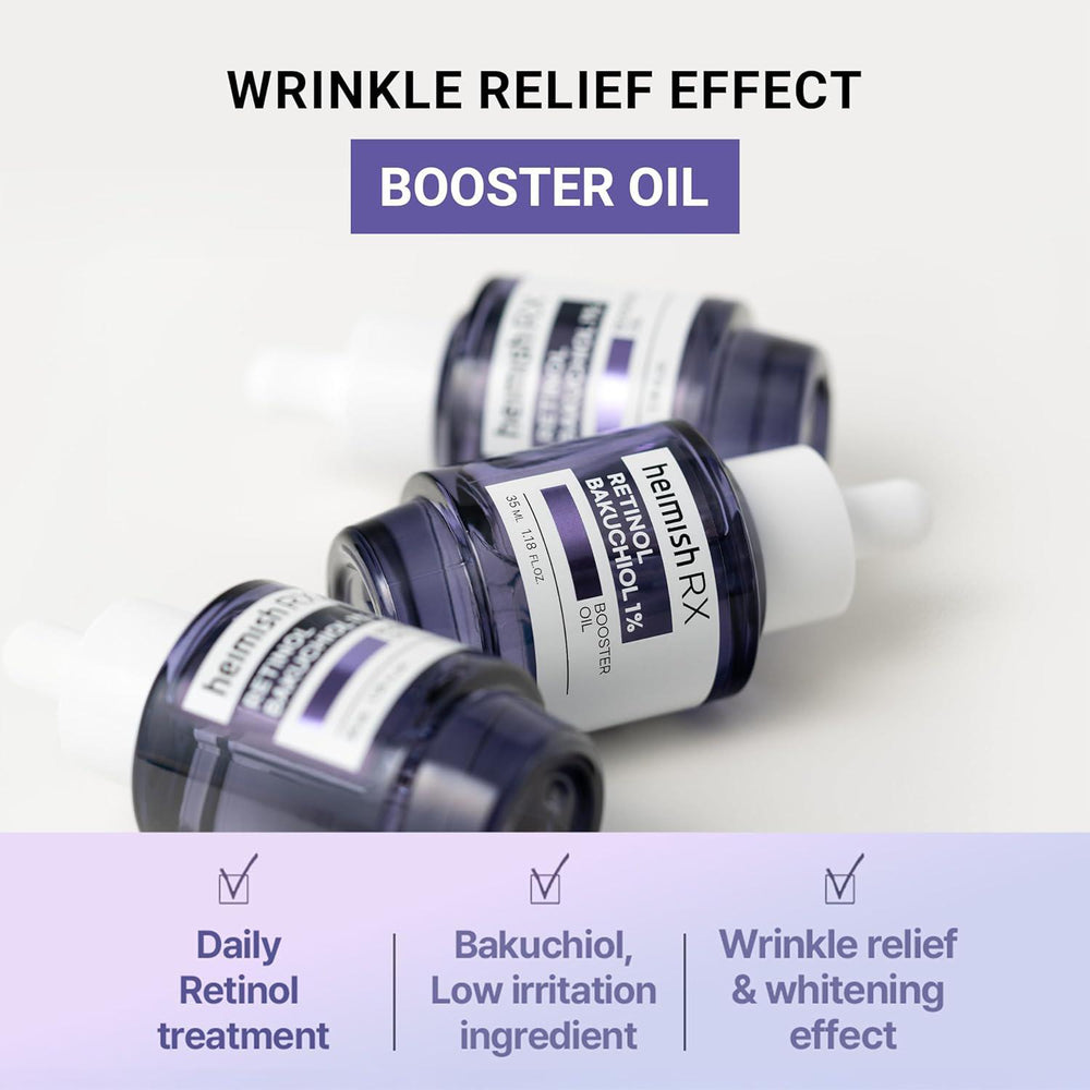 
                      
                        Heimish RX Retinol Bakuchiol Booster Oil 韩国Heimish视黄醇补骨脂酚精华油 35mL
                      
                    