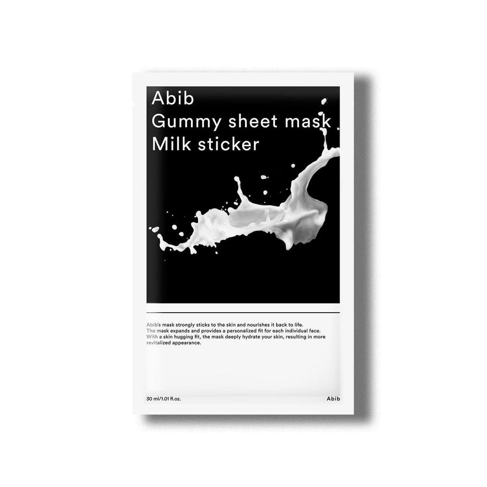 Abib Gummy Milk Sticker Sheet Mask 阿彼芙牛奶口香糖美白保湿面膜 30ml