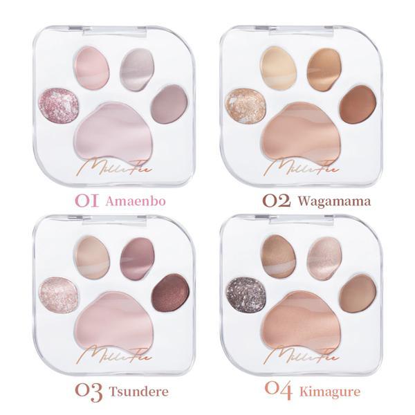 MilleFée Meow Paws Eyeshadow Palette 米勒菲猫爪眼影盘
