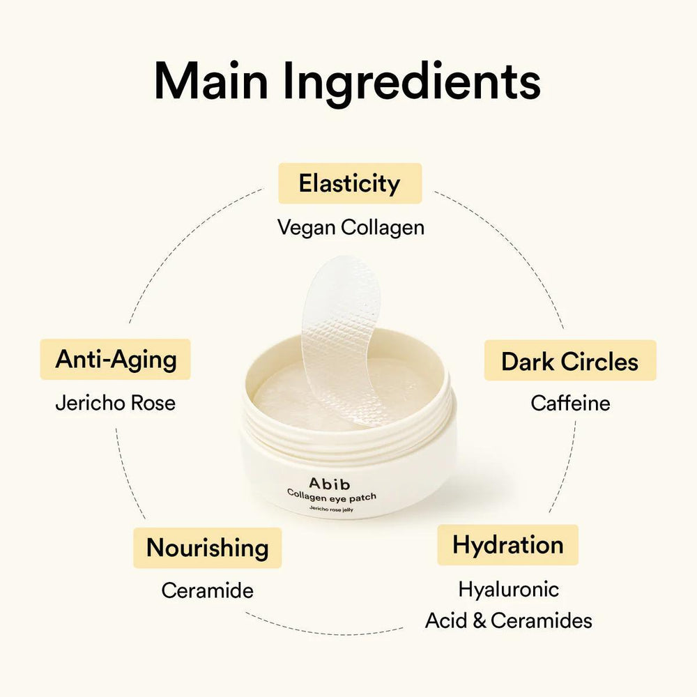 
                      
                        Abib Collagen Eye Patch Jericho Rose Jelly 阿彼芙复活草润泽胶原蛋白眼霜 90g
                      
                    