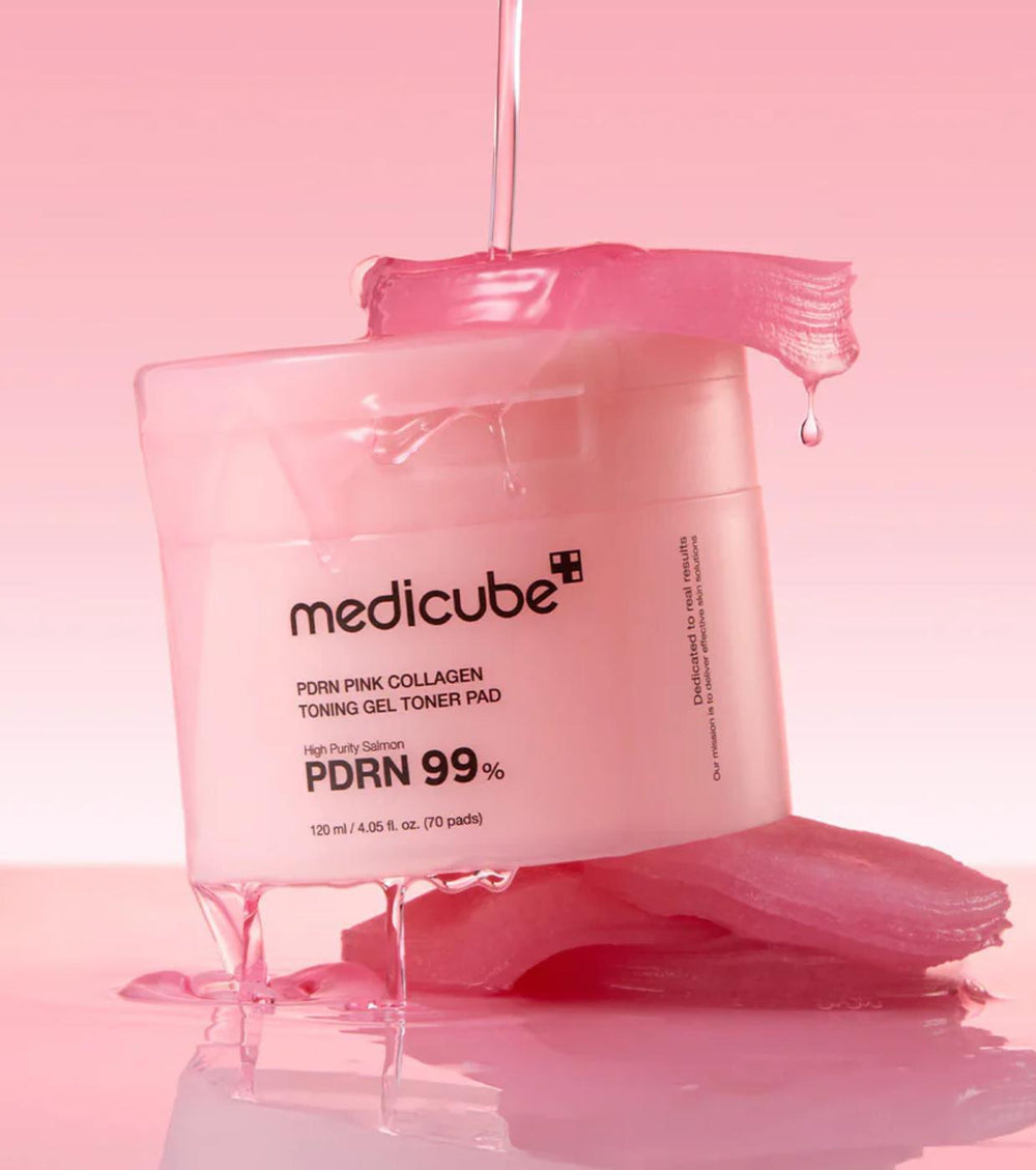 Medicube Pdrn Pink Collagen Toning Gel Toner Pad 美蒂秋芙粉色胶原蛋白爽肤垫 120mL