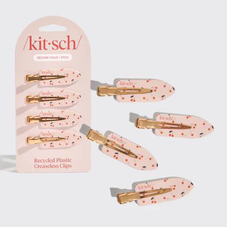 
                      
                        Kitsch Recycled Plastic Creaseless Clips 樱桃印花无折痕夹子 4件套
                      
                    