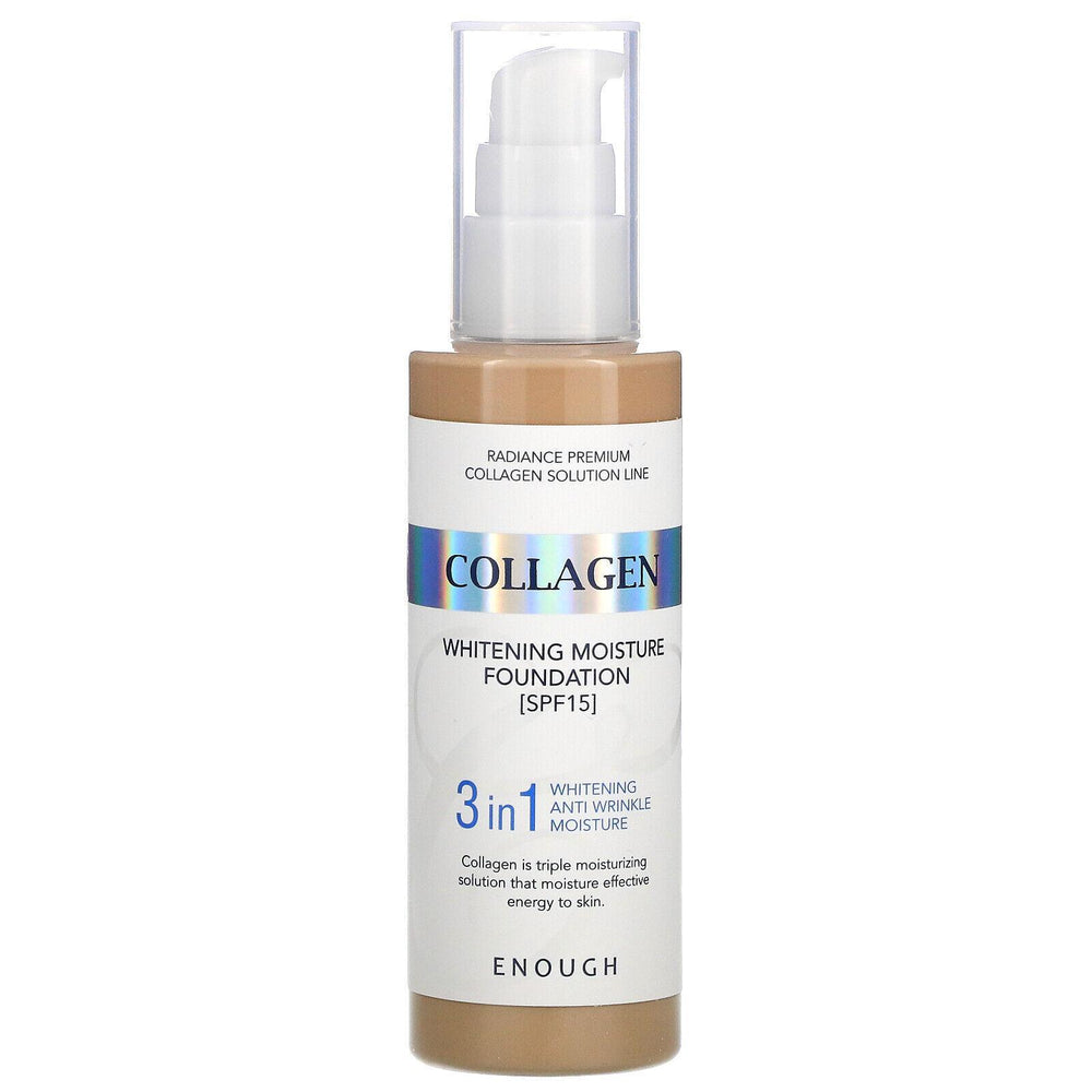 
                      
                        Enough Collagen Moisture Foundation 胶原蛋白保湿粉底 100ml
                      
                    