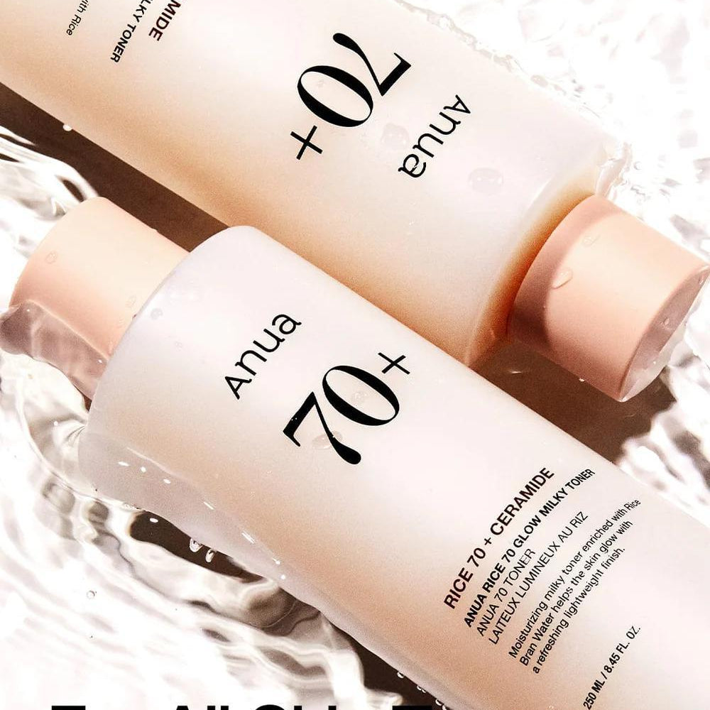 
                      
                        Anua Rice 70 Glow Milky Toner 安宇安70%大米烟酰胺爽肤水 250ml
                      
                    