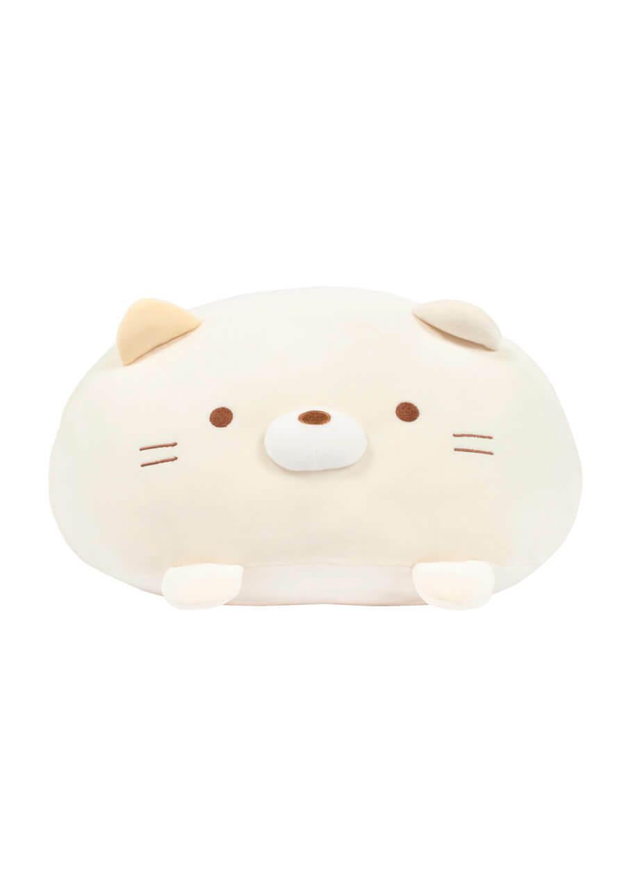 San-X Original Neko Mochi Cushion Plush Medium 日本San-X原创猫咪麻糬中号抱枕 14in