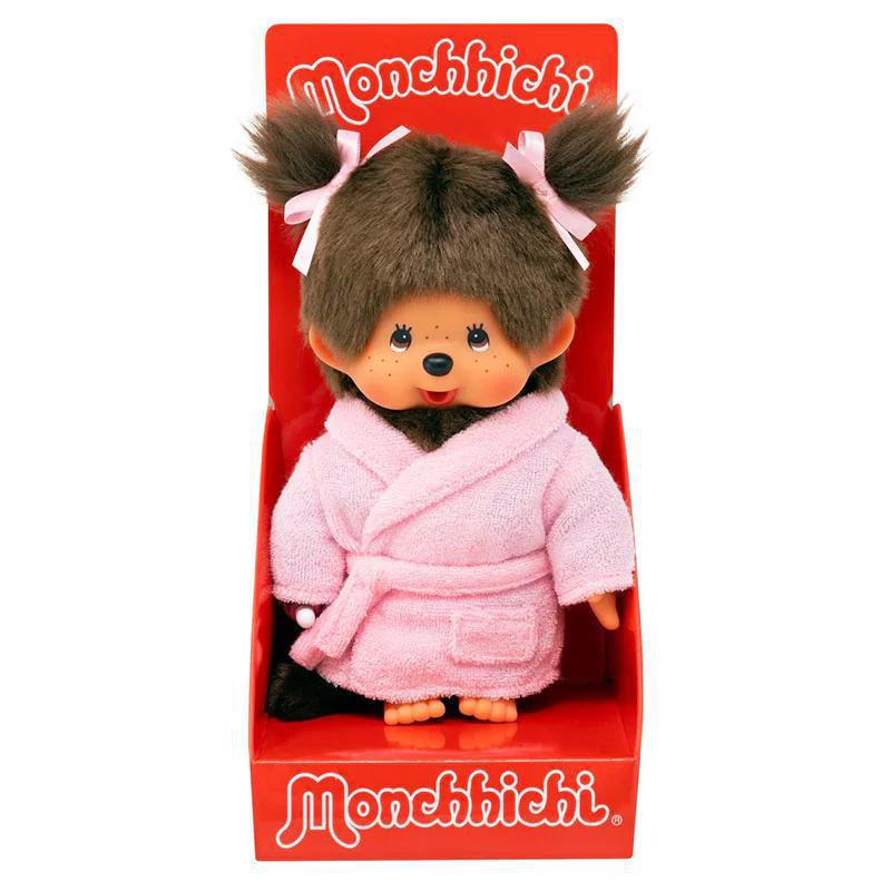 Monchhichi Bathrobe Girl Plush 蒙奇奇浴袍女孩毛绒玩具